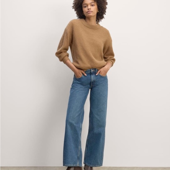 Everlane the Alpaca Crew Neck Sweater in Warm Taupe Sz S - Picture 5 of 13